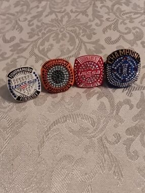 Tournament / Champions Rings - Assorted Colors (Set of 4)